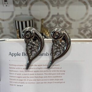 Neiman Marcus book markers set of 2 Silver Accents